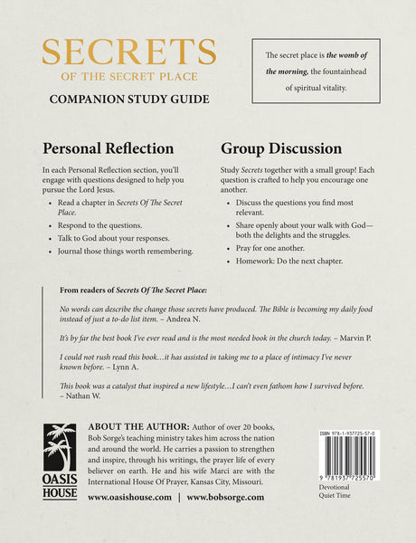 Secrets of the Secret Place: Companion Study Guide